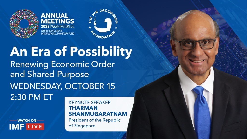 Icon representing Per Jacobsson Foundation Lecture — An Era of Possibility: Renewing Economic Order and Shared Purpose