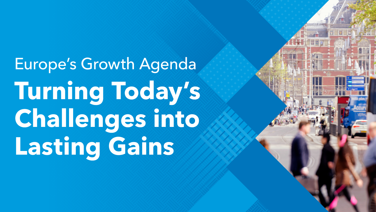 Icon representing Europe’s Growth Agenda: Turning Today’s Challenges into Lasting Gains